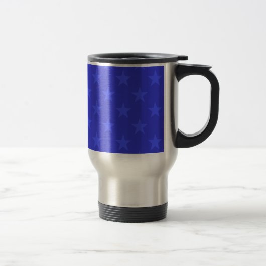 Blauw sterpatroon reisbeker (Rechts)