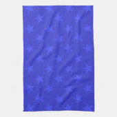 Blauw sterpatroon theedoek (Verticaal)
