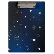 Blauw sterrenstelsel met sterren