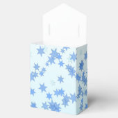 Blauw stervormig ontwerp bedankdoosjes (Geopend)