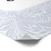 Blauw  stijl, kinderkamer hond poster (Hoek)