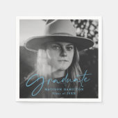 Blauw | Stijlvol Afstuderen van de Foto van het Ma Servet (Voorkant)