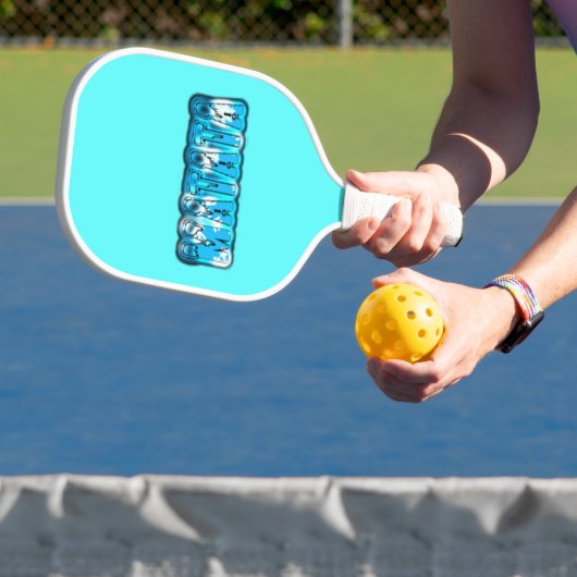 Blauw Stijlvol Hakuna Matata Bringing Fun & Inspir Pickleball Paddle (Insitu)
