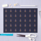 Blauw Stijlvol Kerstboom Tissue Paper Tissuepapier (Craft)