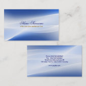 blauw stijlvol visitekaartje (Voorkant / Achterkant)