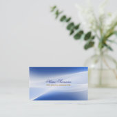 blauw stijlvol visitekaartje (Staand voorkant)