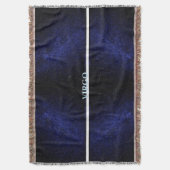 Blauw Stijlvolle Sterrenstelsel Virgo Deken (Voorkant Verticaal)