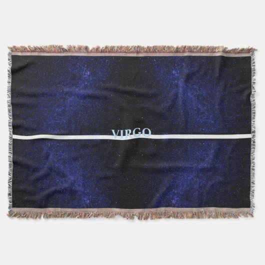 Blauw Stijlvolle Sterrenstelsel Virgo Deken (Voorkant)