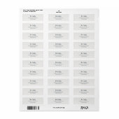 Blauw Stip Retouradreslabel Etiket (Full Sheet)