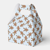 Blauw Stippenmannetje Peperkoek Kerstkoek Bedankdoosjes (Achterkant)