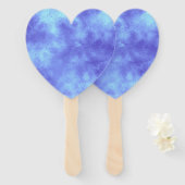 Blauw Storm cloud effect Set van ventilatoren Handwaaier (Voorkant en achterkant)
