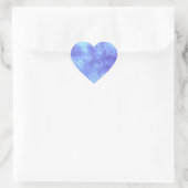 Blauw Storm Hart Sticker (Tas)