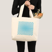 blauw stoutmoedig ontwerp grote tote bag (Voorkant (product))