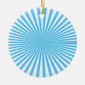 blauw stoutmoedig ontwerp keramisch ornament (Voorkant)