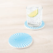 blauw stoutmoedig ontwerp zandsteen onderzetter (Zijkant)