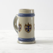 Blauw Straal El Crest Stein Mok (Voorkant links)