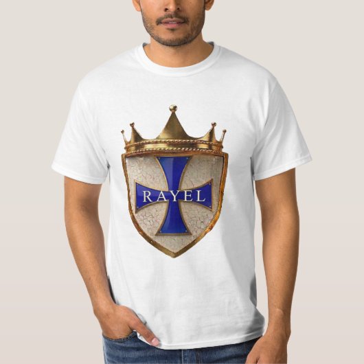 Blauw StraalEl Heren T-shirt (Voorkant)