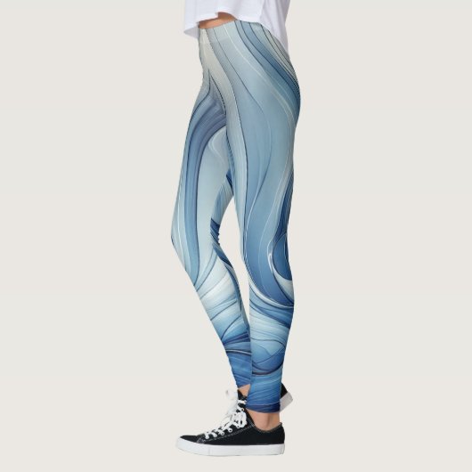 Blauw stralend blauw leggings (Links)