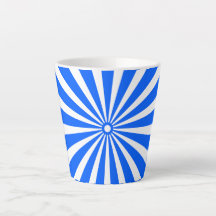 Blauw stralende barst mok – Krachtig geometrisch z