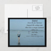 Blauw strand briefkaart (Voorkant / Achterkant)