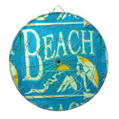 blauw strand dartbord (Voorkant)