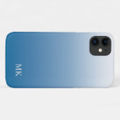 Blauw strand kleurverloop Case-Mate iPhone case (Achterkant (horizontaal))