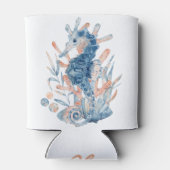 Blauw strand oceaan zee vijftig en fantastische ve blikjeskoeler (Achterkant)