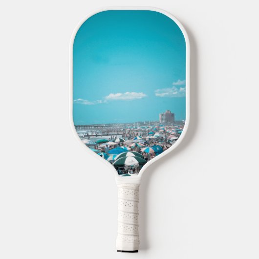 Blauw strand pickleball paddle (Achterkant)