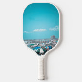 Blauw strand pickleball paddle (Voorkant)