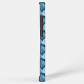 Blauw Strand Schelp Patroon Samsung Galaxy Hoesje (Rechterkant)