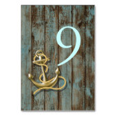 blauw strand strand ankerplaats nautisch huwelijk kaart (Achterkant)