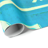 blauw strandpapier cadeaupapier (Rol Hoek)