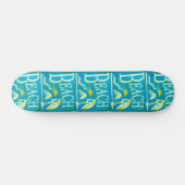 blauw strandskateboard skateboard (Horizontaal)