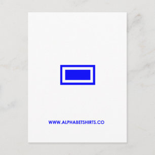 Blauw Streepje Briefkaart