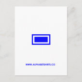 Blauw Streepje Briefkaart (Voorkant)