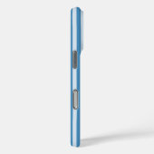 Blauw  streepjespatroon Case-Mate iPhone case (Achterkant / Rechts)