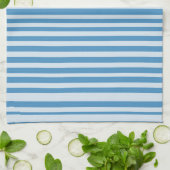 Blauw streepjespatroon theedoek (Gevouwen)