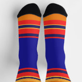 Blauw + strepen sokken (Top)