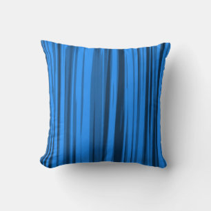 Blauw Striped Abstract acrylverf Kussen