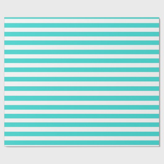 Blauw Striped Cadeaupapier (Vlak)