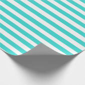  Blauw Striped Cadeaupapier (Hoek)