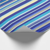 Blauw strippapier cadeaupapier (Hoek)