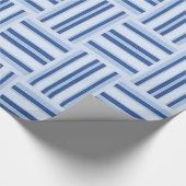 Blauw strippapier cadeaupapier (Hoek)