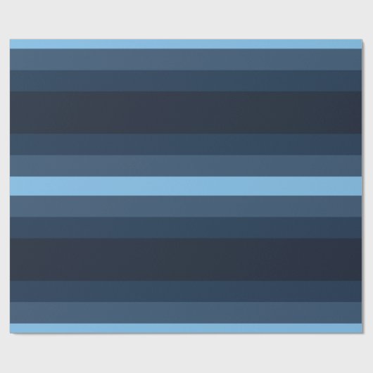 Blauw strippapier cadeaupapier (Vlak)