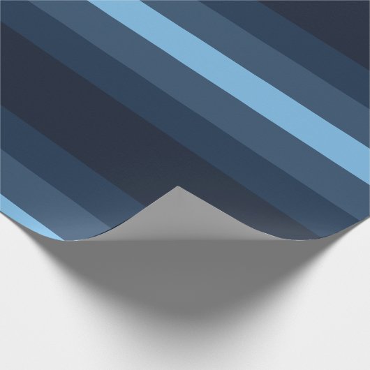 Blauw strippapier cadeaupapier (Hoek)