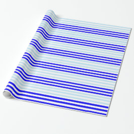 Blauw strippellerpapier cadeaupapier