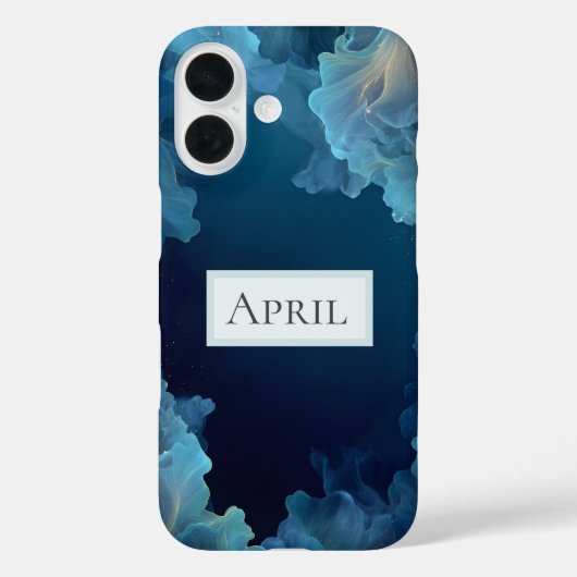 Blauw Stromend Abstract Case-Mate iPhone Case (Achterkant)