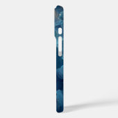 Blauw Stromend Abstract Case-Mate iPhone Case (Achterkant / Links)