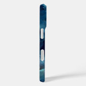 Blauw Stromend Abstract Case-Mate iPhone Case (Achterkant / Rechts)
