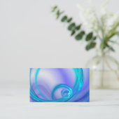 blauw stromend plasma visitekaartje (Staand voorkant)